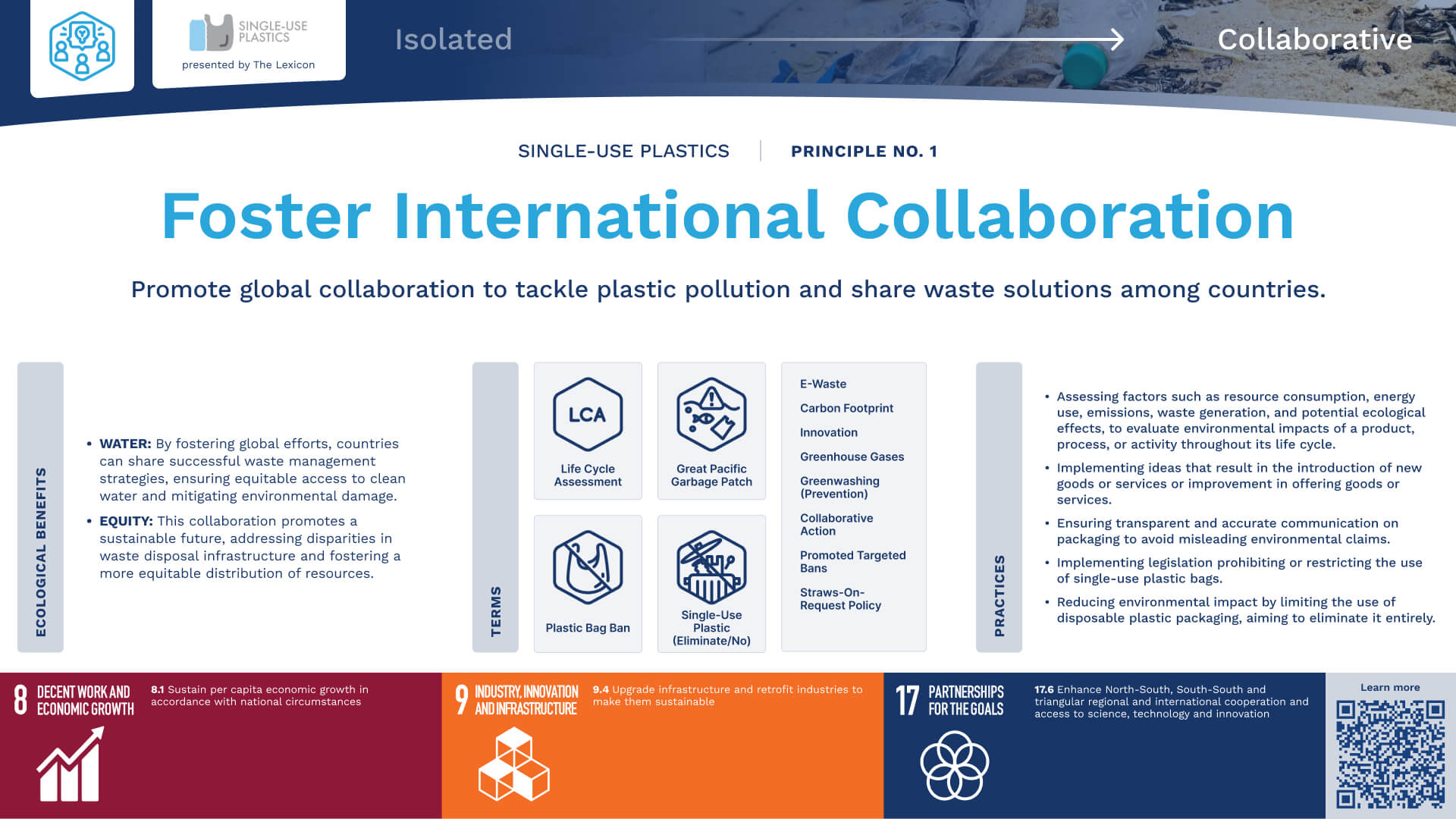 Single-Use Plastics Principle 1